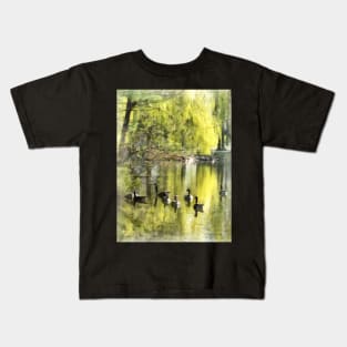 Geese - Geese by Willow Kids T-Shirt